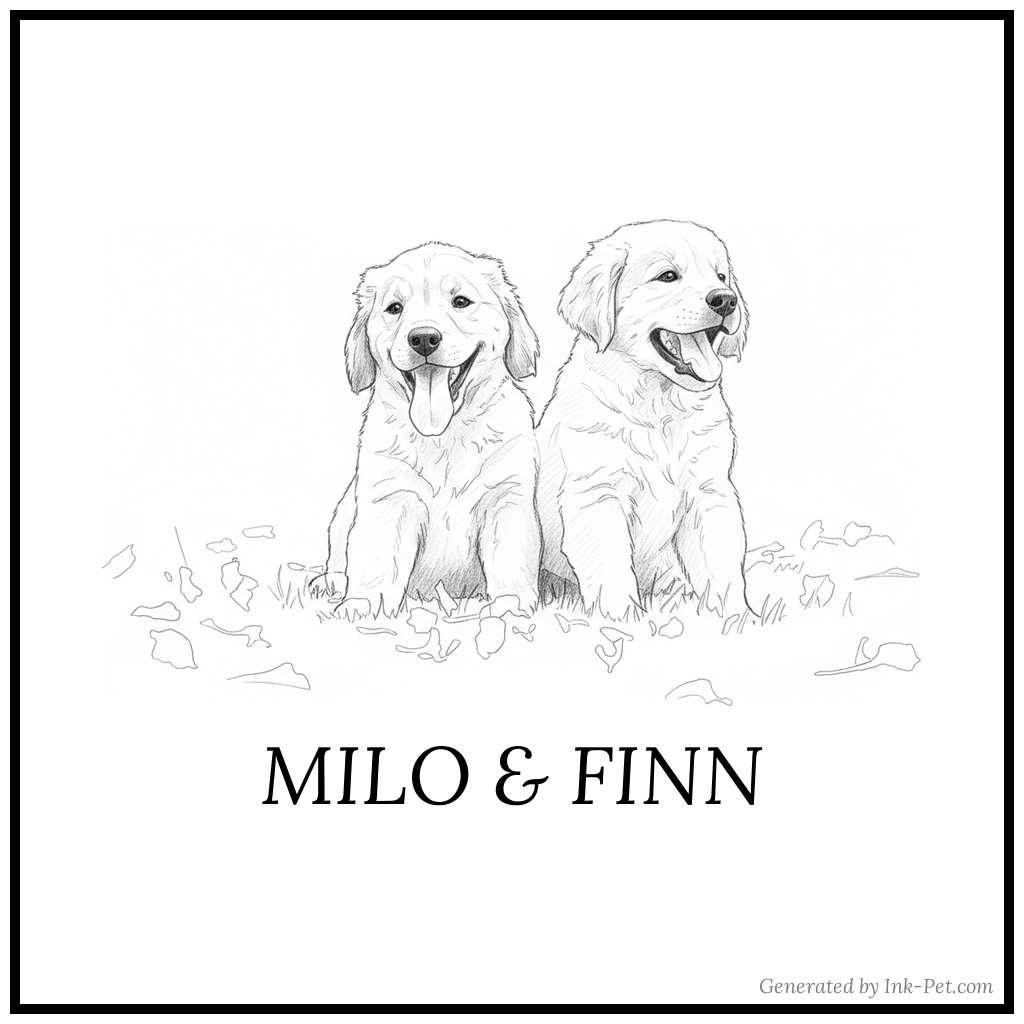 Portrait of Milo & Finn